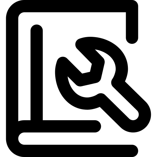 Service instructions education service icon