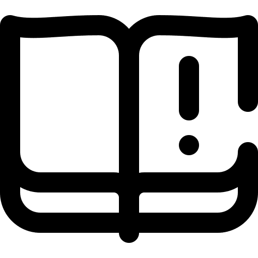 Book communications guideline text icon