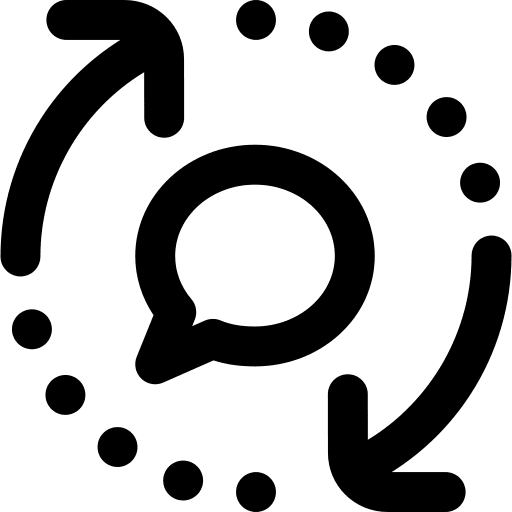 Chat speech bubble conversation chat icon