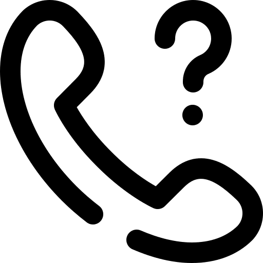 Question contact electronics call icon