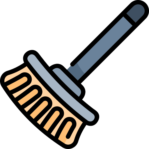 Broom broomstick cleaning wiping icon