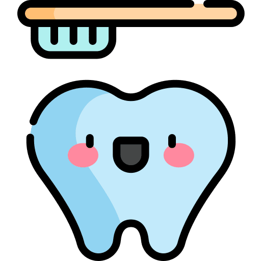 Teeth brushing cleaning tooth paste brush icon