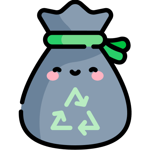 Garbage bag recycle garbage bag icon