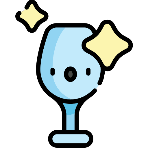 Glass cleaning glass furniture and household icon