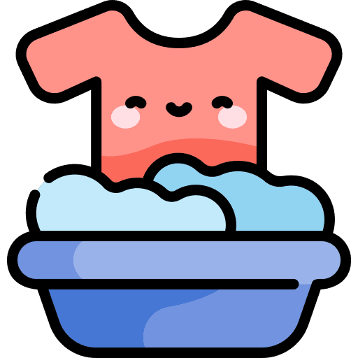 Laundry dry clothing rinse icon