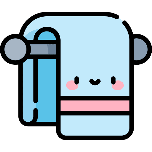 Towel furniture and household clean bath icon