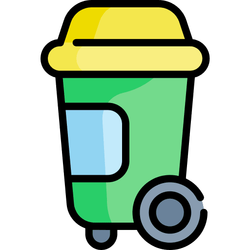 Trash can ecology and environment garbage trash can icon