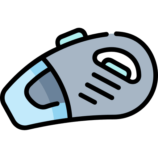 Vacuum hand cleaning furniture and household icon