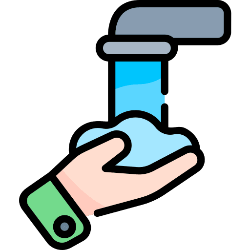 Washing hand sanitary healthcare and medical hand icon