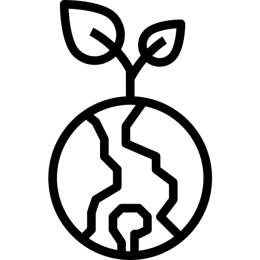 Eco energy sustainable planet earth nature icon