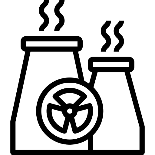 Nuclear plant radiation nuclear plant dangerous icon