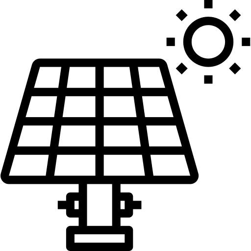 Solar energy solar panel ecology and environment renewable energy icon