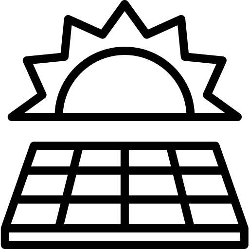 Solar energy sun power solar energy icon