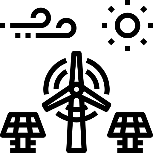 Wind energy wind energy ecology and environment wind turbine icon