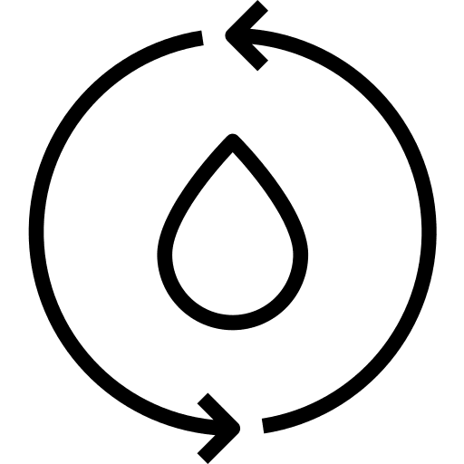 Water energy recycling power ecologism icon