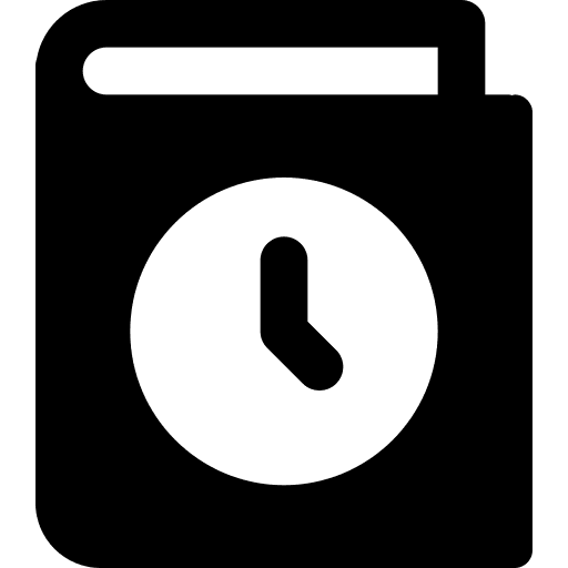 History interface clock history icon