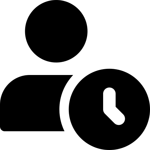 User timer people user icon