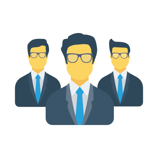 Group business and finance businessmen reunion icon