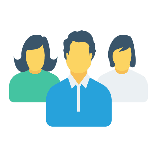 Group working diversity network icon