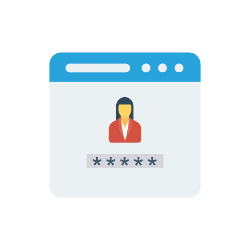 Password browser user profile icon