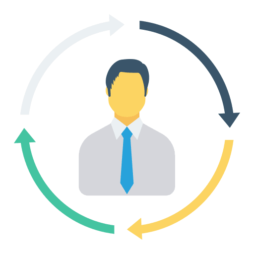 Reload businessman update reload icon