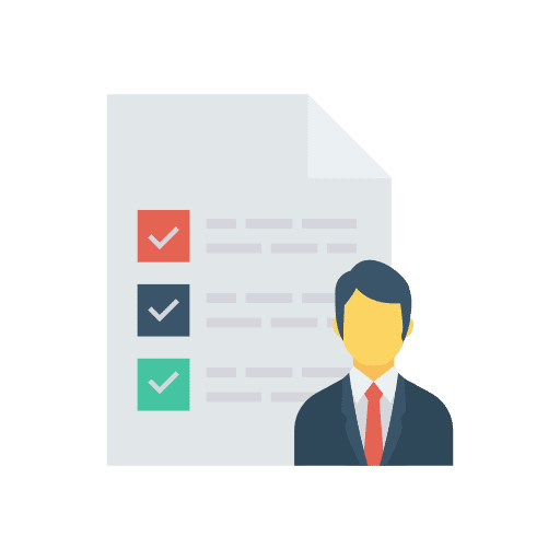 Checklist criteria checklist files and folders icon
