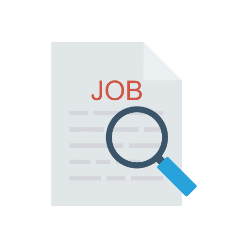 Job search job offer search files and folders icon