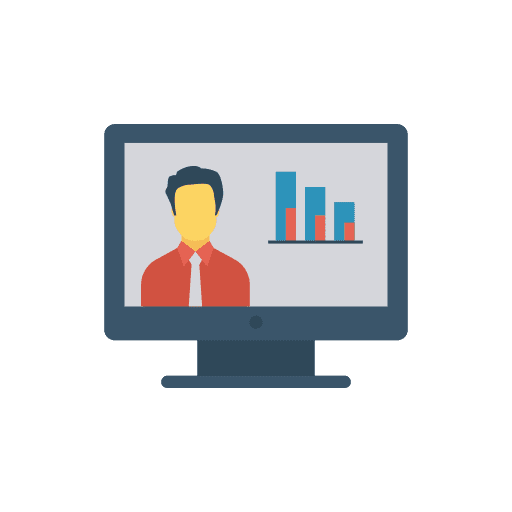 Analytics businessman business and finance analytics icon