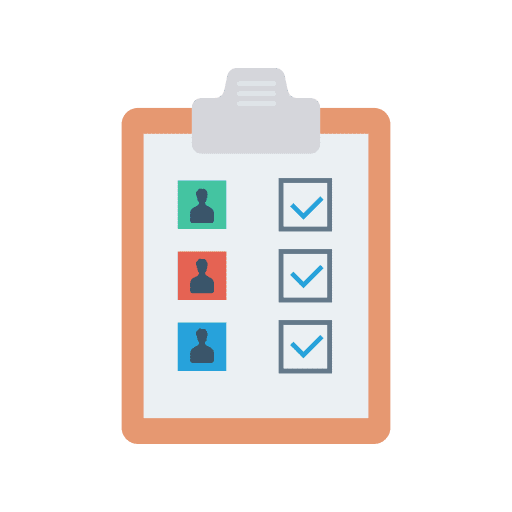 Clipboard checklist files and folders user icon
