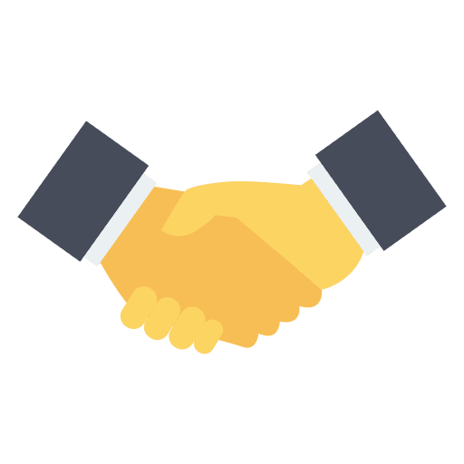 Deal onboard handshake deal icon