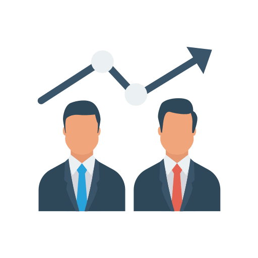 Growth business and finance avatar businessman icon