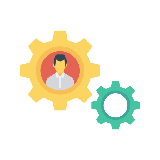 Management user settings businessman icon