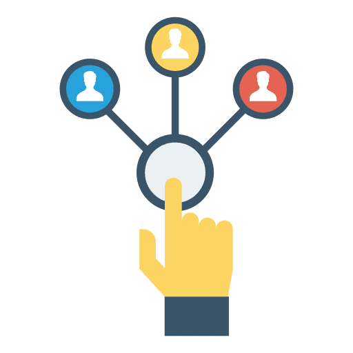 Network organization people group icon