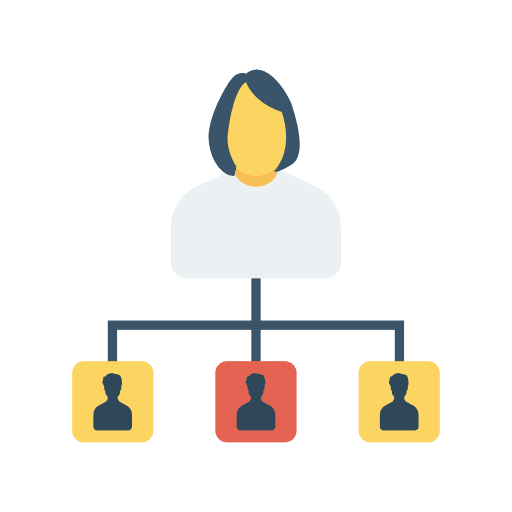 Network people networking working icon