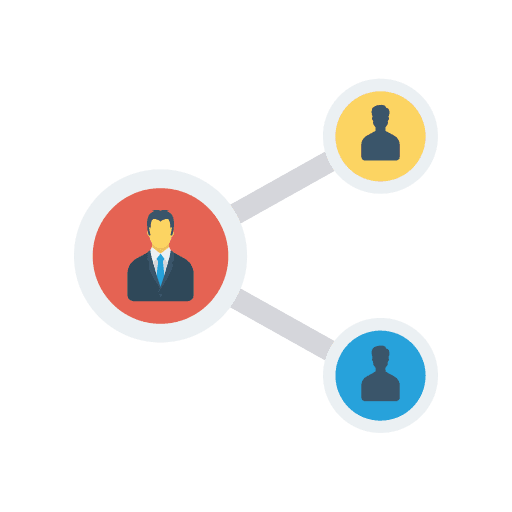 Network social network shared network icon