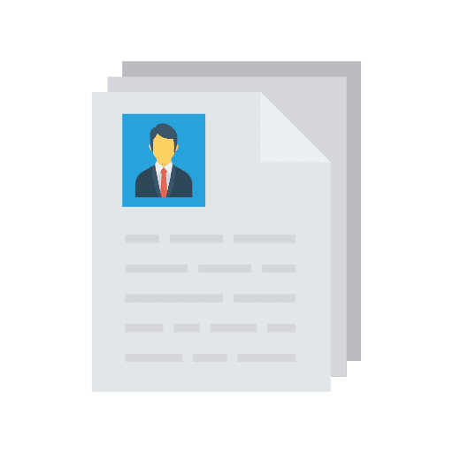Resume business application portfolio icon
