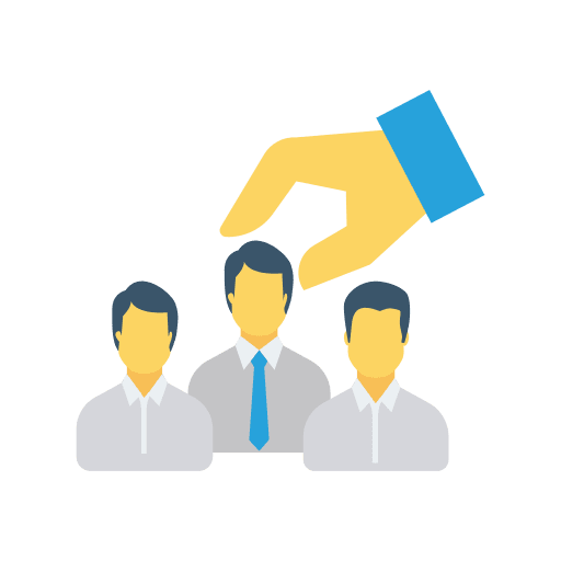 Selection human resources selection hiring icon