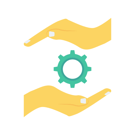 Settings gear tools and utensils configuration icon