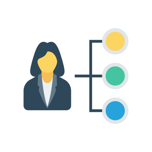 Skills business and finance employee competence icon