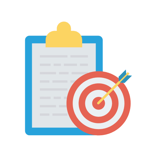 Target arrow dart board seo and web icon