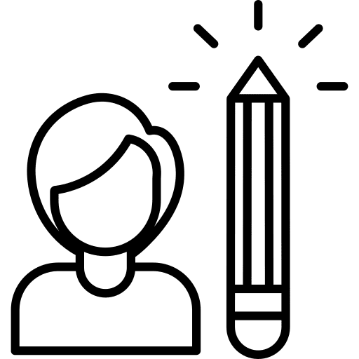 Pencil meeting people business icon