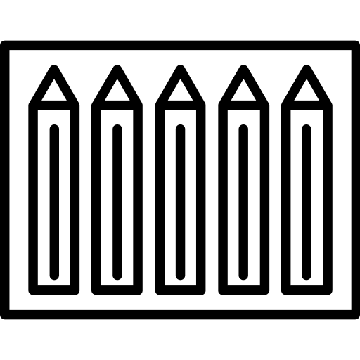 Color pencils pencil draw colors icon