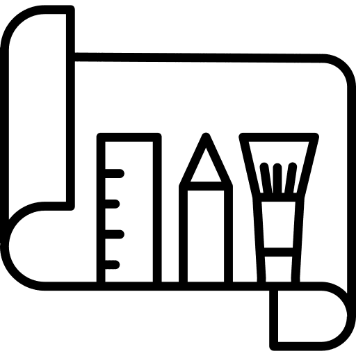 Design brush pencil design icon