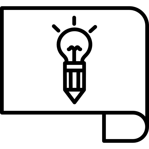 Design light bulb assumption idea icon