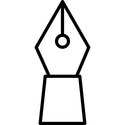 Fountain pen art and design fountain pen writing icon