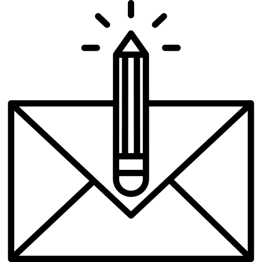 Envelope communications letter pencil icon