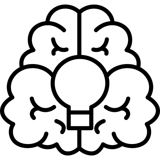 Idea brain creative idea education icon