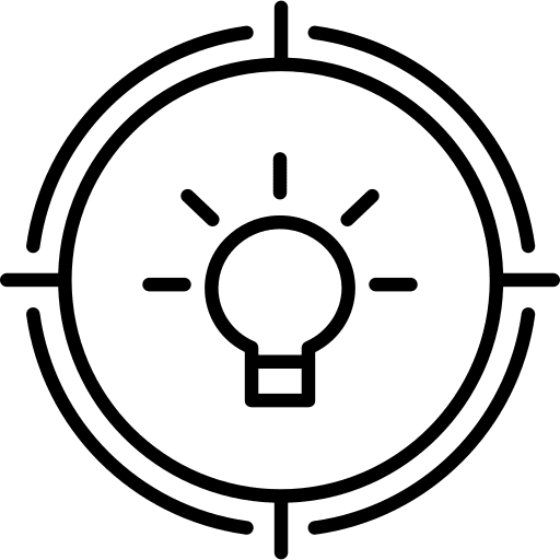 Idea target idea business and finance target icon