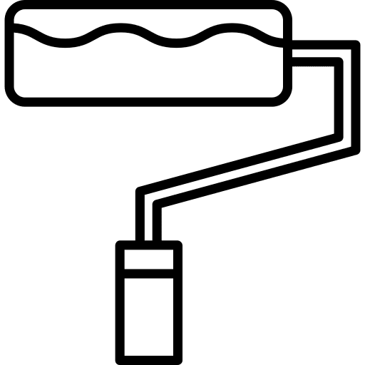 Paint roller paint roller edit tools art and design icon