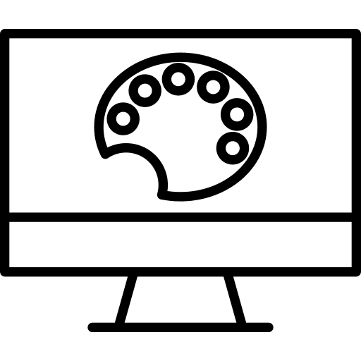 Painting palette painting palette computer design icon